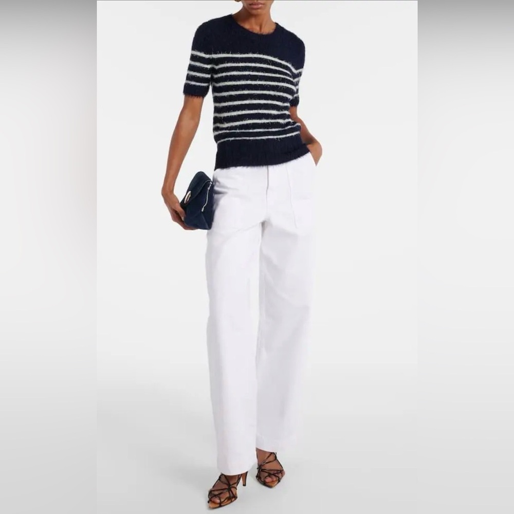 Khaite Hewitt high rise, wide leg, tapered jean
